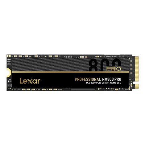 Lexar | NM800 PRO | 1000 GB | SSD form factor M.2 2280 | SSD interface M.2 NVMe 1.4 | Read speed 7500 MB/s | Write speed 6300 MB
